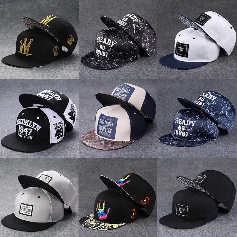 Gorra de béisbol unisex con alfabeto, estilo urbano de verano, bordada, con botón trasero, para exteriores, hip hop, ajustable y casual para hombre y mujer
