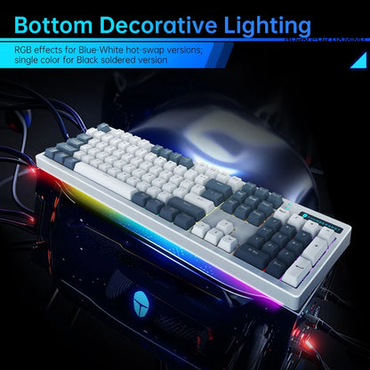 Thunderobot K104S Mechanical Keyboard Full-Size 104 Keys Wired Office Gaming Keyboard ABS Shine-through Keycaps For PC Laptop