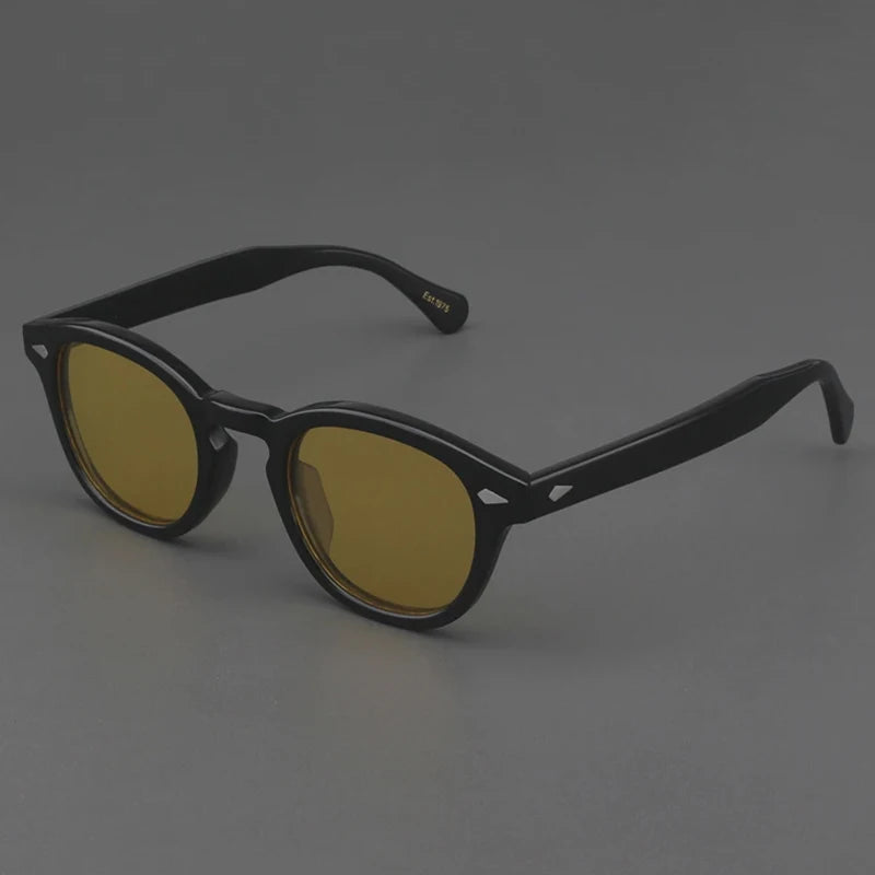 Polarized Sunglasses Men Women Johnny Depp Lemtosh Style Sun Glasses Retro Round Acetate Frame UV400 Lens Oculos