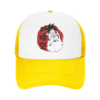 Son Gohan D-Dragon Ball Z Trucker-kasket Unisex udendørs kasketter Trucker-arbejdskasket Trucker-kasket Snapback-kasketter Mesh-baseballkasketter