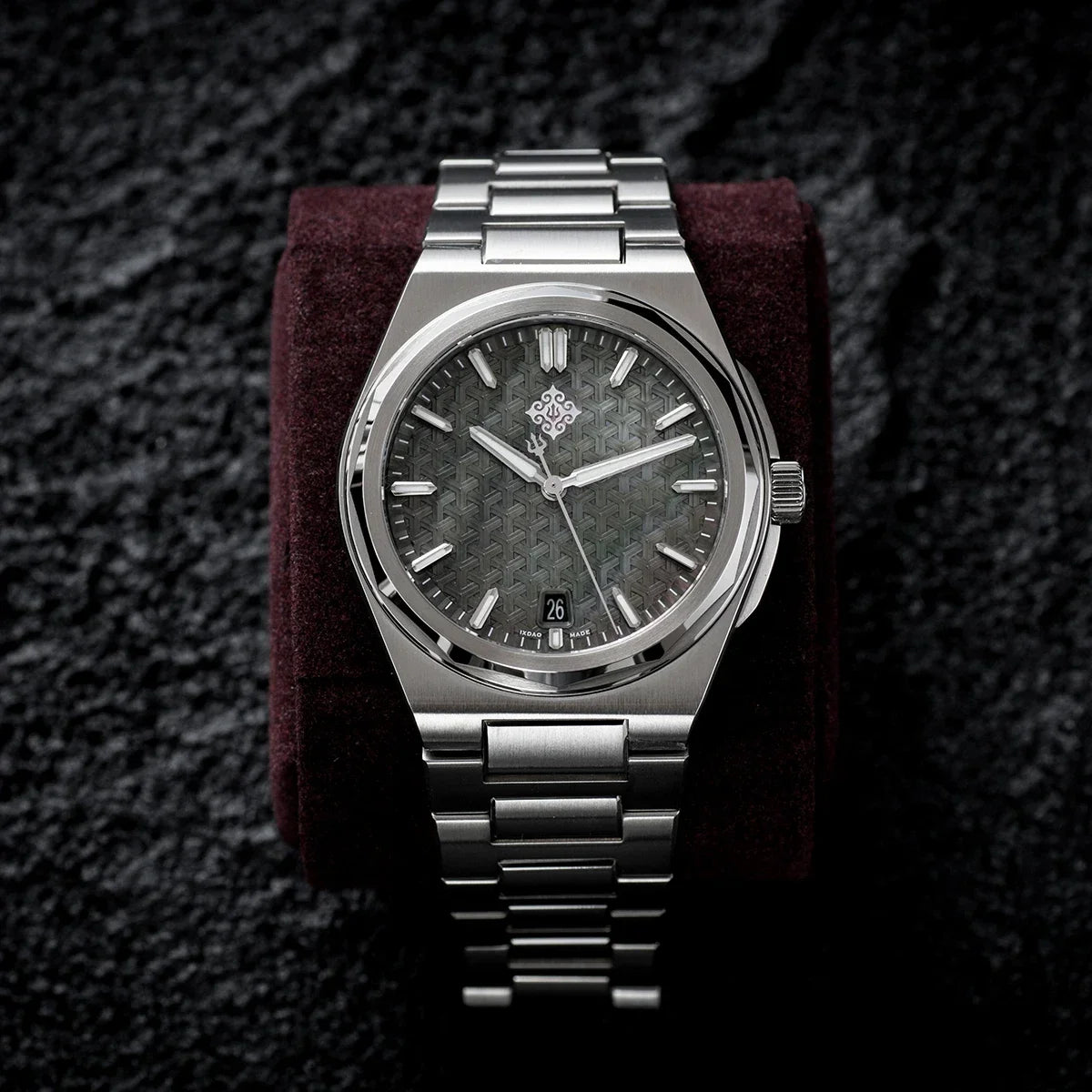 IX&DAO 2025 Neu 37mm Warrior Herren-Automatikuhr mit Miyota 9015 Uhrwerk, Saphirglas, Edelstahl, wasserdicht bis 10Bar, BGW