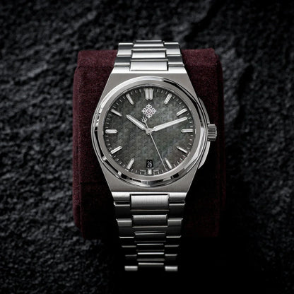 IX&DAO 2025 Neu 37mm Warrior Herren-Automatikuhr mit Miyota 9015 Uhrwerk, Saphirglas, Edelstahl, wasserdicht bis 10Bar, BGW