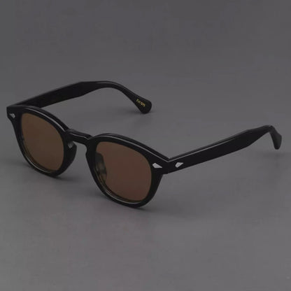 Polarized Sunglasses Men Women Johnny Depp Lemtosh Style Sun Glasses Retro Round Acetate Frame UV400 Lens Oculos
