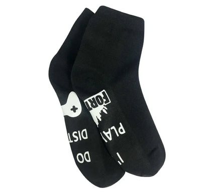 FORTNITE Sports Socks Summer Black White Breathable Low Cut Socks No Show Cotton Soft Athletic Casual Short Socks