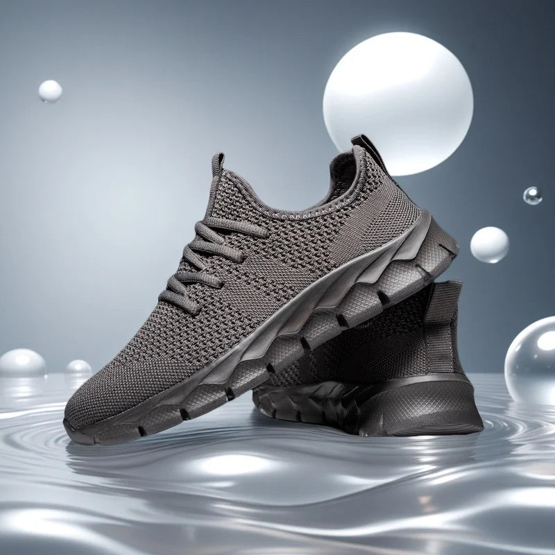 Heren sneakers van mesh, lichtgewicht damesschoenen, casual platte schoenen, hardloopsportschoenen voor heren, zachte ademende tennissneakers voor mannen