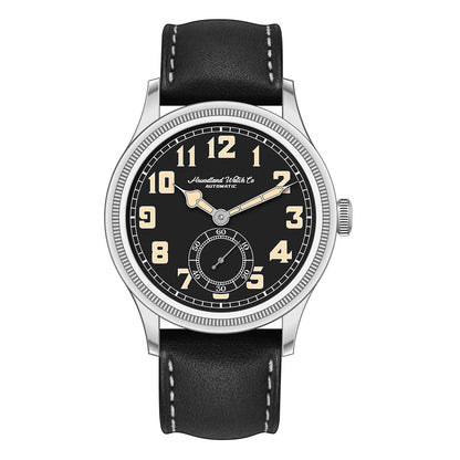 Hruodland 2024 New Retro Classic Men Watches Automatic Mechanical Stainless Steel Brown Leather Diving Wristwatch for Male