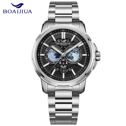 BORIAGE (BOAIJIUA) Automatic Mechanical Watch Creative Starry Sky Watch Water Resistant Mechanical Watches Birthday Gift for Men