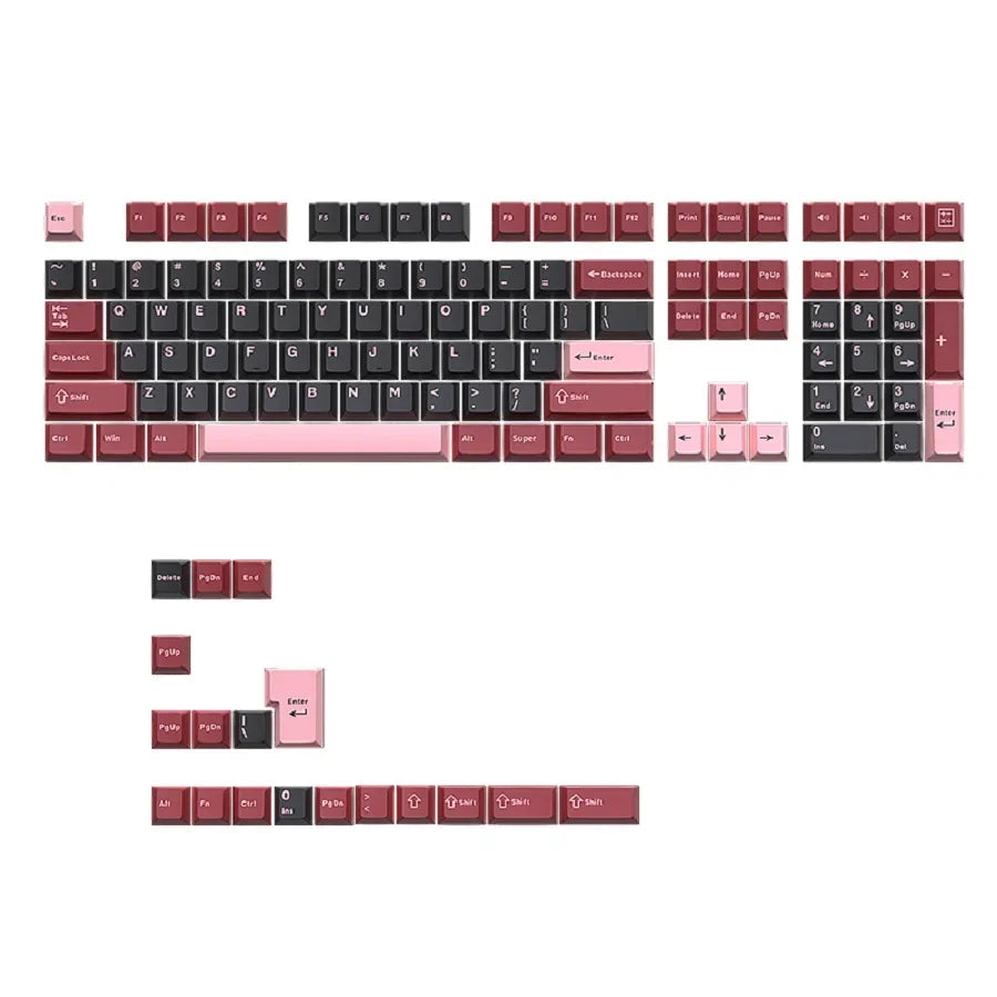 GMK67 GMK87 126 Keys PBT Cherry Keycaps GMK Keycap Double Shot Mechanical Game Keyboard Wireless for MX Switch Keycap