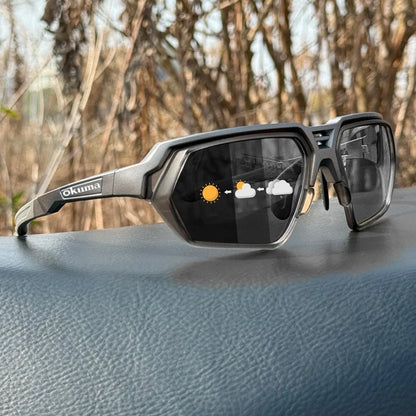 OKUMA New outdoor fishing fishing glasses for UV400 polarization to find fish, suitable for cycling, hiking and mountaineering.