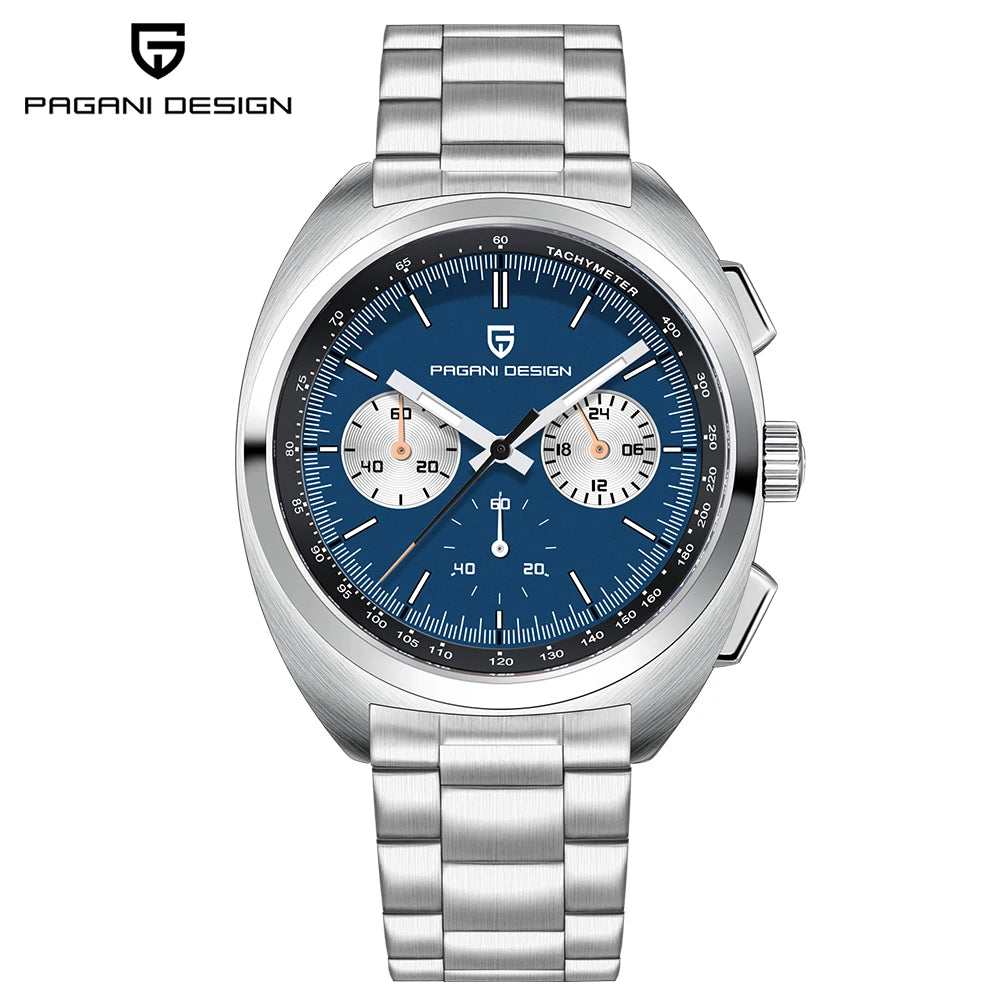 PAGANI DESIGN 2026 NEW Turtle Back Chronograph 1782 fashion quartz wristwatch for Man Luminous Waterproof Watch Reloj hombre
