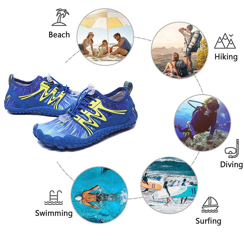 Children Swimming Water Shoes Quick Dry Beach Aqua Shoe Boy Girl Barefoot Sports Wading Sneakers Kids Diving Fishing Surf Sandal