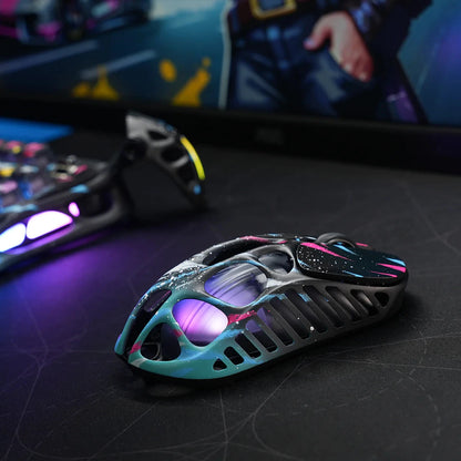 GravaStar Mercury X Pro Tri-Mode Wireless Gaming Mouse, 8K Receiver, Magnesium Alloy Lightweight, Long Battery Life, RGB Gaming