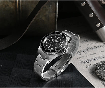 San Martin Watch New Upgraded Sub Men PT5000 ST2130 Automatic Diving Watches with Ceramic Bezel 200m Waterproof Sapphire SN0017G