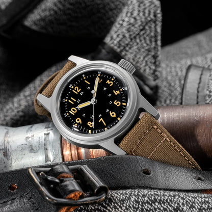 THORN Retro Military Watch 36mm Made of NH35A Movement SHY-043 Sport Watch Unisex Men's and Women's Luxury