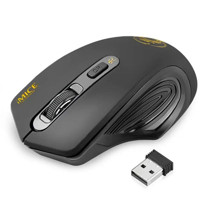 Nova brezžična miška 2000DPI z nastavljivim sprejemnikom USB 3.0, optična računalniška miška 2.4GHz za gaming, ergonomska zasnova za prenosnik