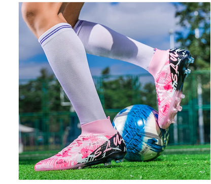 Brand Fashion Football Sneakers for Men and Women Professional Field Boots Big Size 46 Long Spikes Soccer Cleats Men's Football Boots
