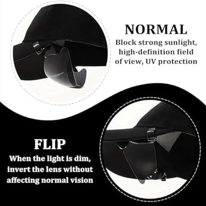 Clip Cap Sports Sunglasses, Clip On Hat Polarized Sunglasses, Flip-Up Cover UV Protection Fishing Cycling Outdoor Sunglasses