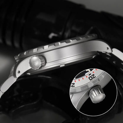 Militado ML20 39mm Men Watch PT5000 Automatic Movement Sapphire Luminova Watches Stainless Steel 200m Waterproof Wristwatch