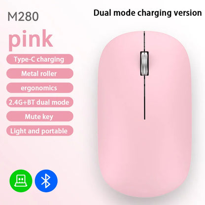 Lenovo Bluetooth Wireless Mouse 2.4G Dual Mode DPI Adjustable Type-C Rechargeable Silent Ergonomic Portable Office Mouse 2026 ﻿