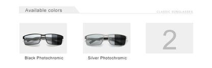 KINGSEVEN Men Polarized Photochromic Sunglasses Design Women Chameleon Sun Glasses UV400 Anti-glare Driving Square Eyeglasses