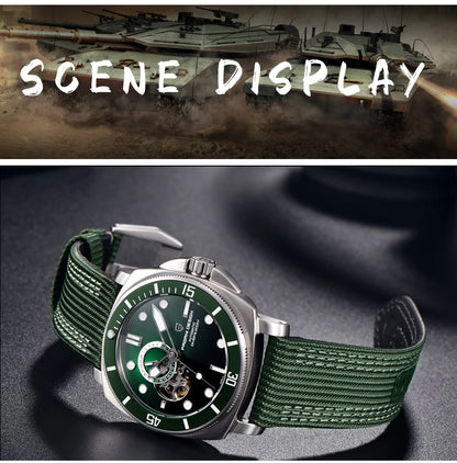PD1736 PAGANI DESIGN 2025 Men Automatic Mechanical Watches Casual Fashion Sapphire Stainless Steel Diving TMI NH39 Men's Watch