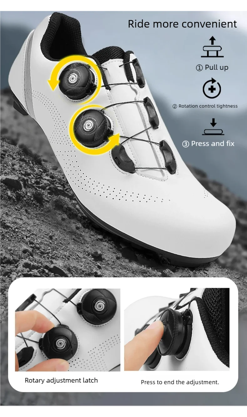 Sneakers da ciclismo veloci, scarpe da bici da strada uomo donna, scarpe sportive da ciclismo su strada, tacchette da bici da corsa autobloccanti SPD