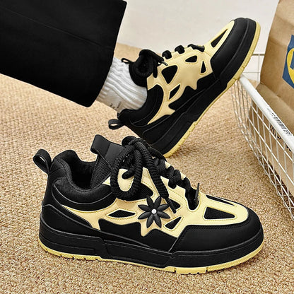 Modne męskie buty streetwear i skateboardowe, luksusowe sneakersy treningowe z oddychającej siateczki, casualowe tenisówki męskie