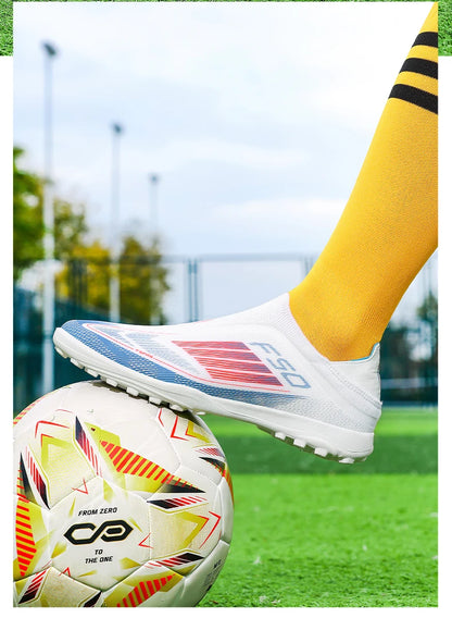 Neue Herren-Fußballschuhe für Kunstrasen – bequeme Fußballschuhe, Sport-FG-Rasenschuhe, Futsal, rutschfest, Outdoor, für Erwachsene, ultraleicht und rutschhemmend