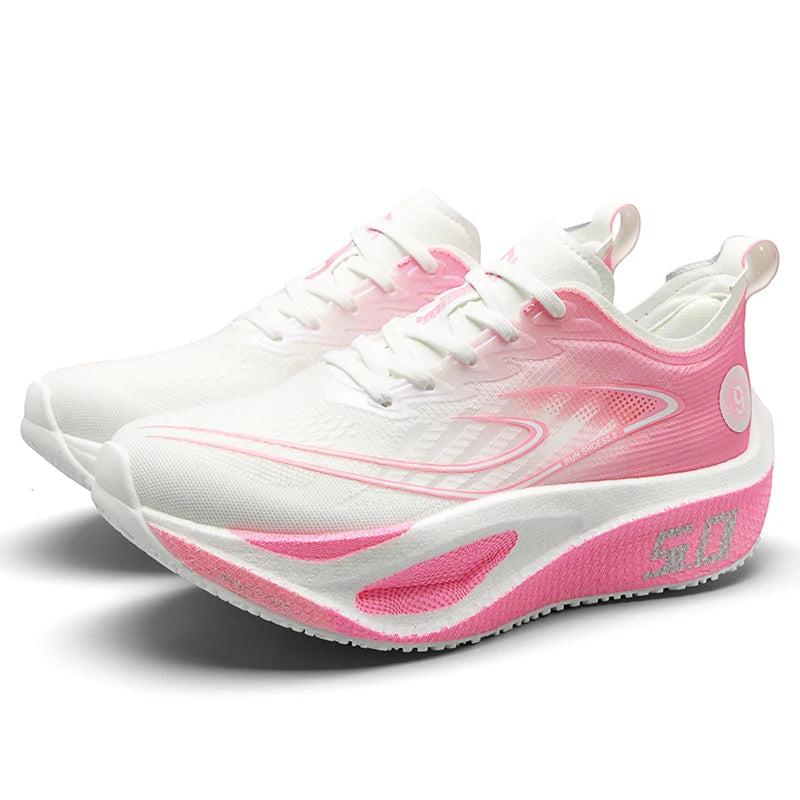 FourSeasons Ανδρικά Αθλητικά Sneakers CarbonPlate για Τρέξιμο, Αναπνεύσιμα Παπούτσια Μαραθωνίου για Αγώνες, Άνετα Παπούτσια Στίβου, Προπόνησης και Περπατήματος