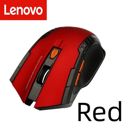Lenovo 2.4G Wireless Mouse 1600DPI Optical Mouse Gamer for Computer Wireless Mice with USB Receiver for PC Laptop Accessories
