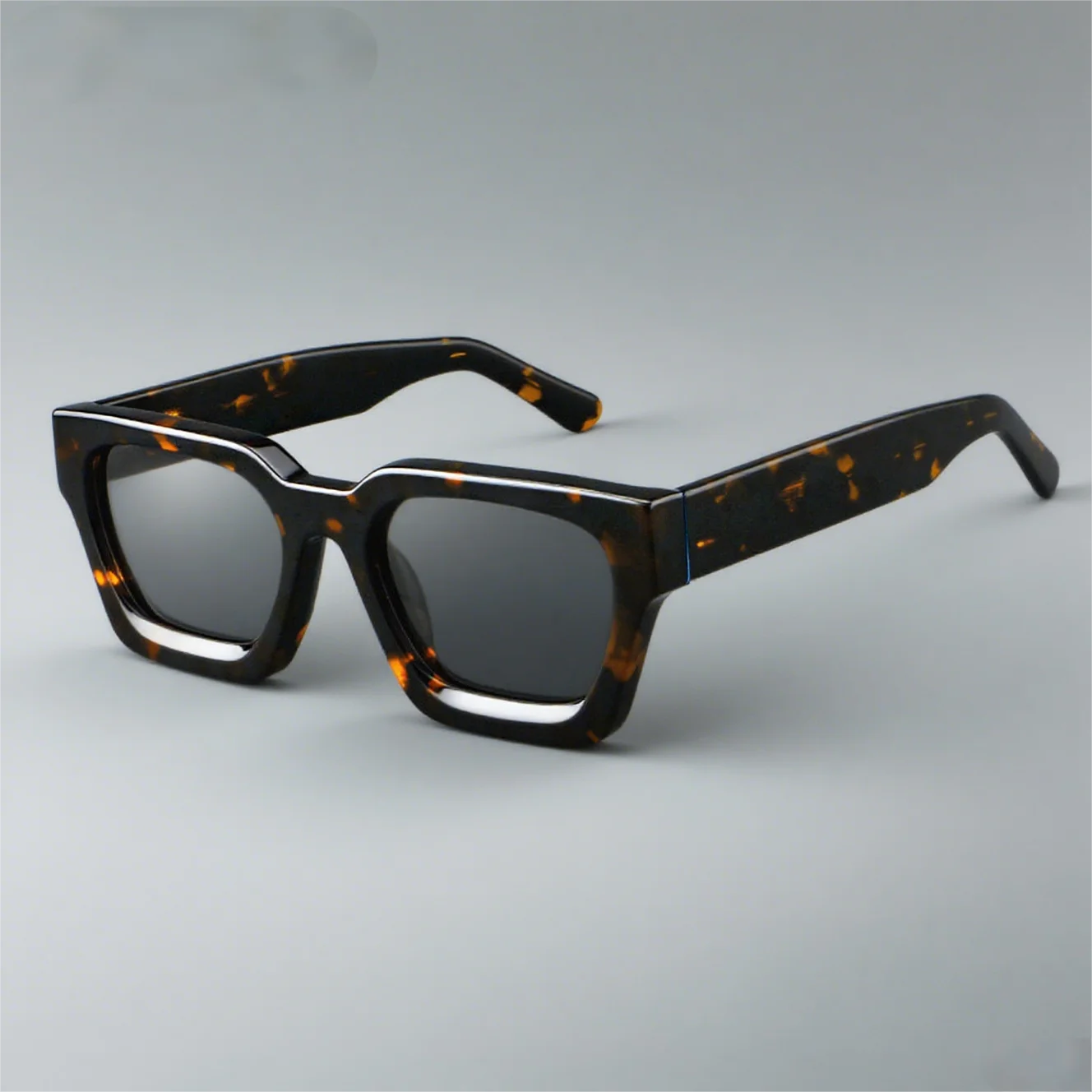 Luxury Acetate Frame Sun Glasses Rectangle Polarized Sunglasses Fashion Design High Quality UV400 Outdoors Eyewear Men Women