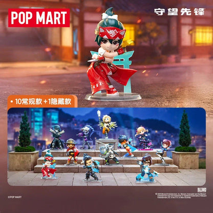 POP MART Overwatch Play of The Game Series Caixa Mistério Original Blind Box Surpresa Figuras de Ação Anime Adoráveis Ornamentos Figurinhas