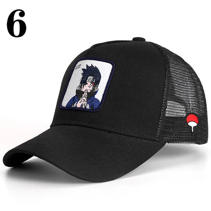 Casquette de baseball imprimée à l'effigie d'un personnage de l'anime Dragon Ball pour hommes et femmes – Casquette hip-hop – Casquette en maille pour camionneur – Protection solaire d'été pour les activités en plein air
