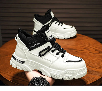 Bottes montantes Unky jaunes et noires 2026 pour hommes – Imperméables et résistantes à l'usure, idéales pour les adolescents du Golfe