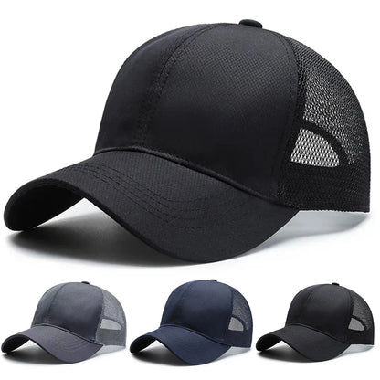 Casquettes de baseball unisexes unies, pour le printemps et l’été, à porter en extérieur, ajustables, décontractées, anti-UV, casquettes de sport