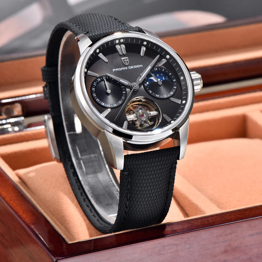 Pagani Design 2025 New 41MM Luxury Automatic Mechanical Men's Watch Stainless Steel 100m Waterproof Pilot Watch reloj hombre
