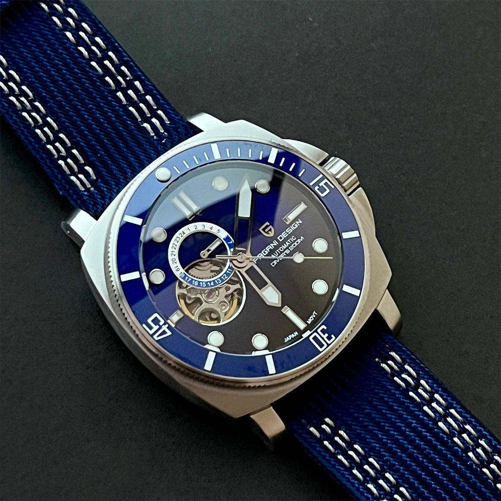 PD1736 PAGANI DESIGN 2025 Men Automatic Mechanical Watches Casual Fashion Sapphire Stainless Steel Diving TMI NH39 Men's Watch
