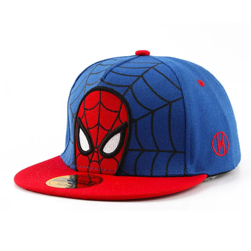 2026 HotAnime Cartoon Spiderman Hats for Kids Toddler  Baseball Cap Spring Snapback Hip Hop Adjustable Caps