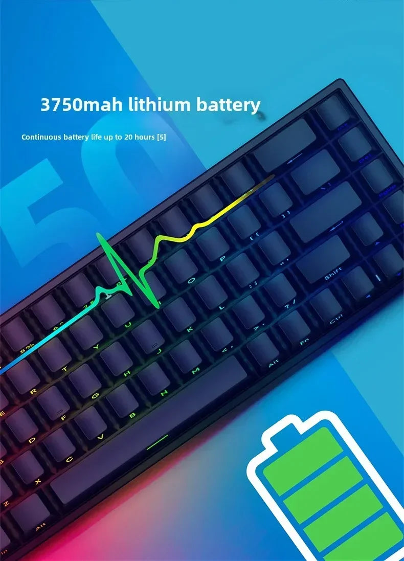 IROK Mars68 PRO Gaming Magnetic Switch E-sport Wireless Mechanical Keyboard RGB Long Battery Custom Hot Swap Gaming Accessories