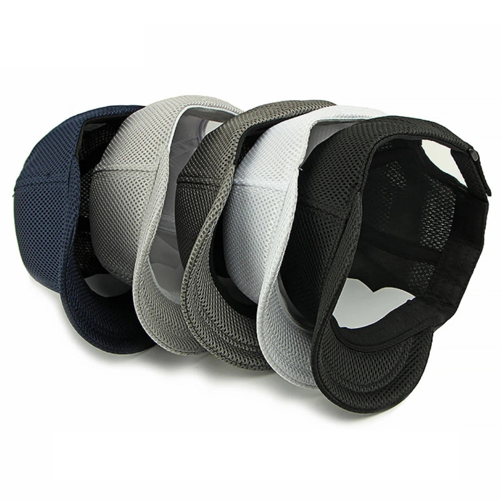 HT4828 Casquette de baseball à visière courte de 5 cm pour homme, 6 panneaux, en maille respirante, style « trucker », pour hommes et femmes, unie, à fermeture à pression